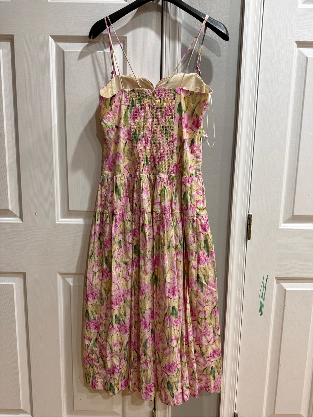 En Saison Pink & Cream Floral Midi Dress NWOT - Picture 3 of 3